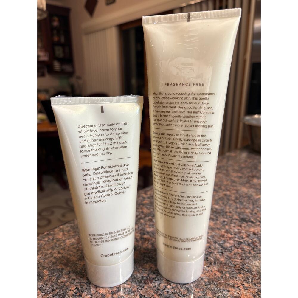 Crepe Erase Body & Facial Refining Exfoliant Fragrance Free Sealed - Picture 12 of 12
